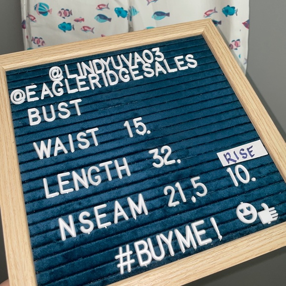 NWT Talbots High Waist Jegging Crop Pants Jeans Fish Print Size 10P 10 Petite - Picture 9 of 9